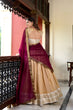 Load image into Gallery viewer, Cream Kanchipuram Lehenga Choli – Heritage Redefined with Regal Zari Weaving