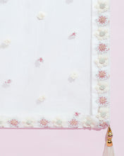 Load image into Gallery viewer, Cream Net heavy Sequinse embroidery Semi-Stitched Lehenga choli &amp; Dupatta Clothsvilla