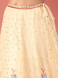 Load image into Gallery viewer, Cream Net Multi colour Thread &amp; Sequinse Work Semi-Stitched Lehenga &amp; Unstitched Blouse, Dupatta Clothsvilla