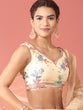 Load image into Gallery viewer, Cream Net Multi colour Thread &amp; Sequinse Work Semi-Stitched Lehenga &amp; Unstitched Blouse, Dupatta Clothsvilla