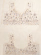 Load image into Gallery viewer, Cream Net Sequins, Mirror and thread embroidery Semi-Stitched Lehenga choli &amp; Dupatta ClothsVilla