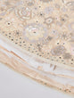 Load image into Gallery viewer, Cream Net Sequins, Mirror and thread embroidery Semi-Stitched Lehenga choli &amp; Dupatta ClothsVilla