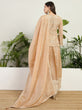 Load image into Gallery viewer, Cream Organza Lehenga Set ClothsVilla