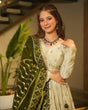 Load image into Gallery viewer, Cream Premium Silkyani Slab Lehenga Set with Thread &amp; Sequin Work ClothsVilla