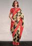 Cream Regal Banarasi Blended Silk Saree – Timeless Elegance for Grand Occasions ClothsVilla