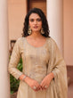 Load image into Gallery viewer, Cream Sequence Embroidered Sharara Suit ClothsVilla