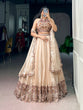 Load image into Gallery viewer, Cream Sequins Lehenga Set ClothsVilla