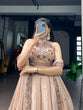 Load image into Gallery viewer, Cream Sequins Lehenga Set ClothsVilla