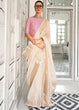 Load image into Gallery viewer, Cream Timeless Elegance Moss Chiffon Silk Saree – Grand &amp; Bestselling Design ClothsVilla