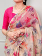 Load image into Gallery viewer, Cream Trendy Floral Ethnic Saree ClothsVilla