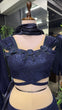 Load image into Gallery viewer, Dark Navy Blue Cinderella Sequence Lehenga Set - Full Stitched Georgette Ensemble ClothsVilla