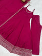 Load image into Gallery viewer, Dark Pink Chanderi Anarkali Gown ClothsVilla