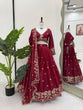 Load image into Gallery viewer, Dark Pink Designer Jimi Choo Lehenga Choli Set with Heavy 3mm &amp; 9mm Sequin Embroidery – With Dupatta ClothsVilla