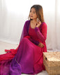 Load image into Gallery viewer, Dark Pink Elegant Colorful Fox Georgette Anarkali Set – Perfect for Festive &amp; Wedding Wear