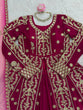 Load image into Gallery viewer, Dark Pink Elegant Faux Georgette Lehenga Choli Set with Thread &amp; Sequin Work Digital Print Dupatta Ready-to-Wear ClothsVilla