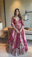 Dark Pink Elegant Faux Georgette Lehenga Choli Set with Thread & Sequin Work Digital Print Dupatta Ready-to-Wear ClothsVilla