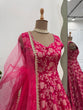 Load image into Gallery viewer, Dark Pink Elegant Jacquard Silk Weaving Suit Set with Dupatta