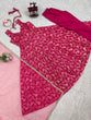 Load image into Gallery viewer, Dark Pink Elegant Jacquard Silk Weaving Suit Set with Dupatta