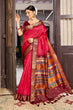 Load image into Gallery viewer, Dark Pink Elegant Slub Lilan Saree – Luxurious Semi Tussar Silk ClothsVilla