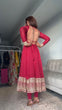 Load image into Gallery viewer, Dark Pink Elegant Thread &amp; Sequin Work Georgette Suit Set