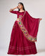 Dark Pink Garba Night Elegance – Designer Chaniya Choli with Gamthi Work ClothsVilla