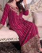 Load image into Gallery viewer, Dark Pink Premium Designer Readymade Top, Plazzo &amp; Dupatta