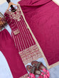 Load image into Gallery viewer, Dark Pink Premium Designer Readymade Top, Plazzo &amp; Dupatta