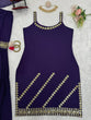 Load image into Gallery viewer, Dark Purple Rakhi Special Elegant Sharara Set ClothsVilla