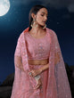 Load image into Gallery viewer, Dazzle in Delicate Pink Shimmering Sequence Lehenga Choli Set ClothsVilla