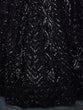 Load image into Gallery viewer, Dazzle in Sequined Elegance Black Net Lehenga Choli Set ClothsVilla