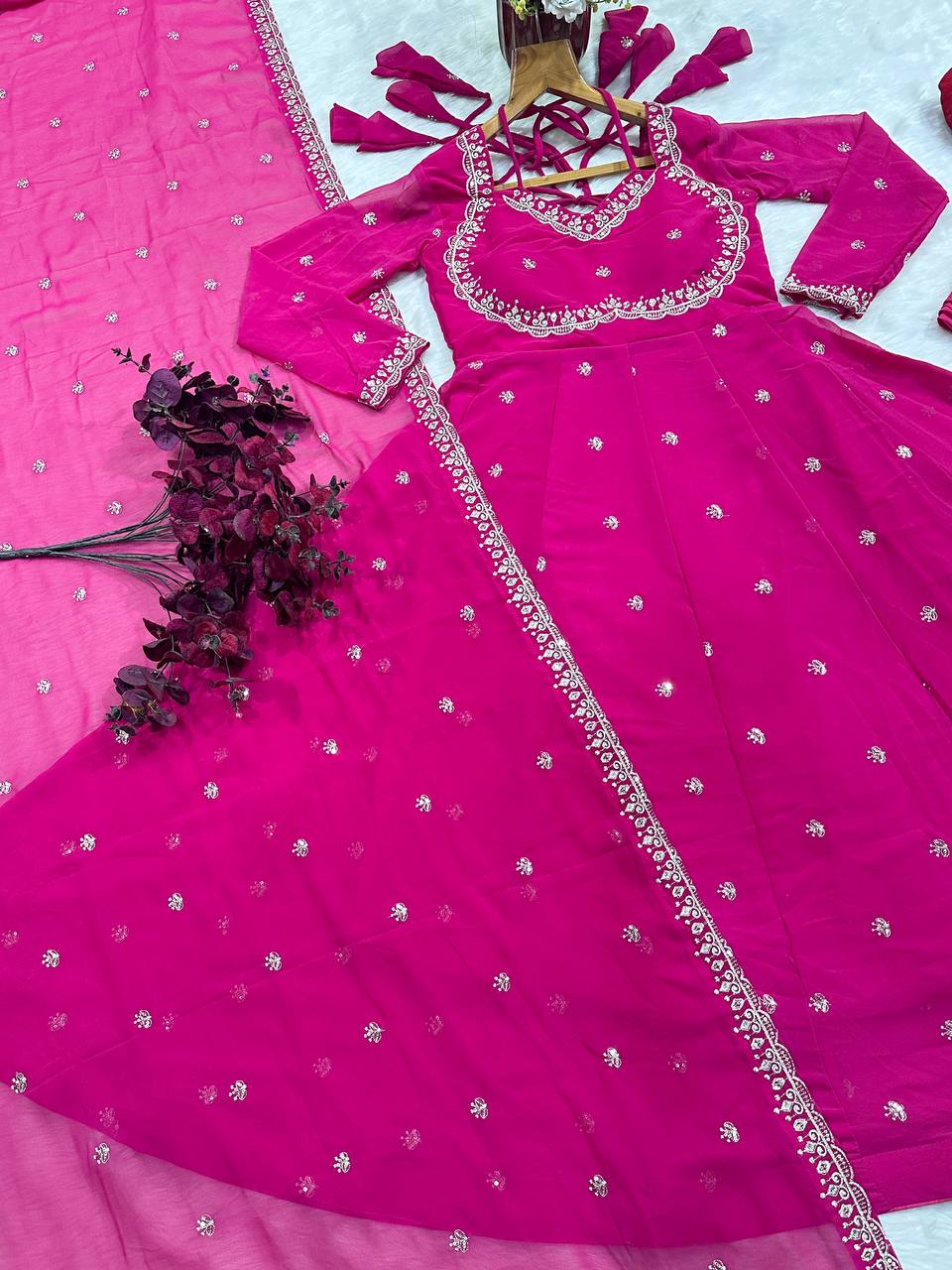 Designer Anarkali Suit ClothsVilla