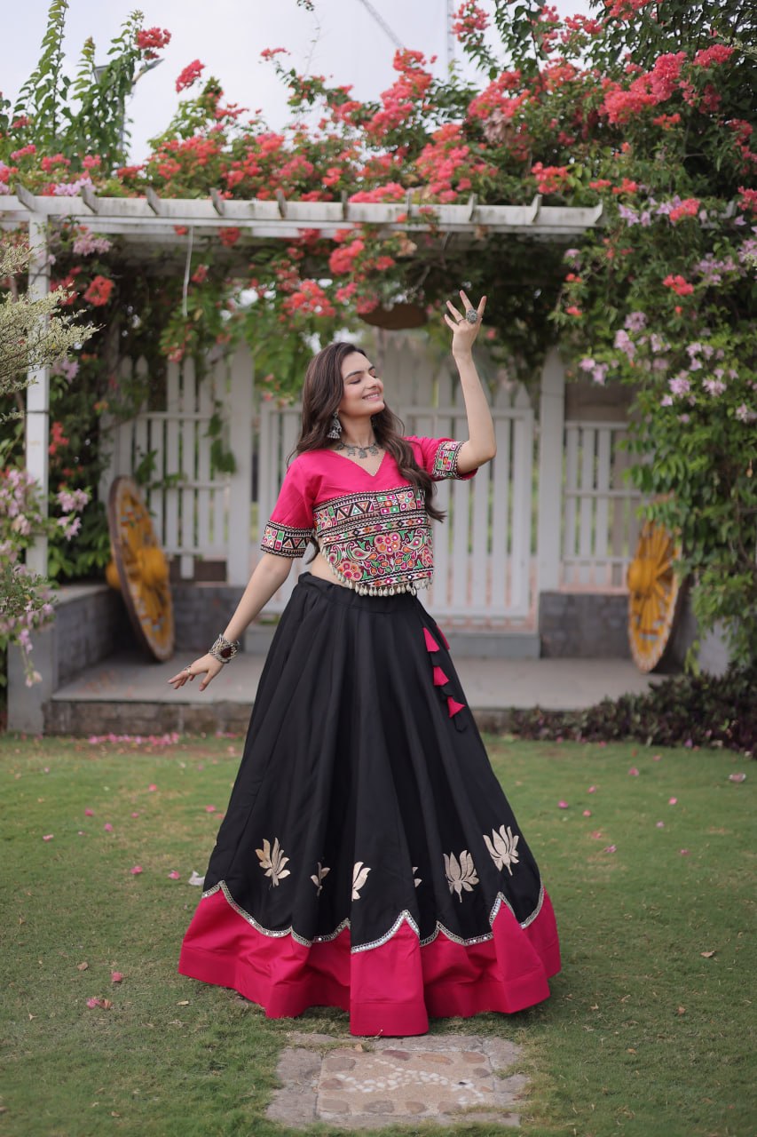 Designer Kutchi Gamthi Lehenga Choli ClothsVilla