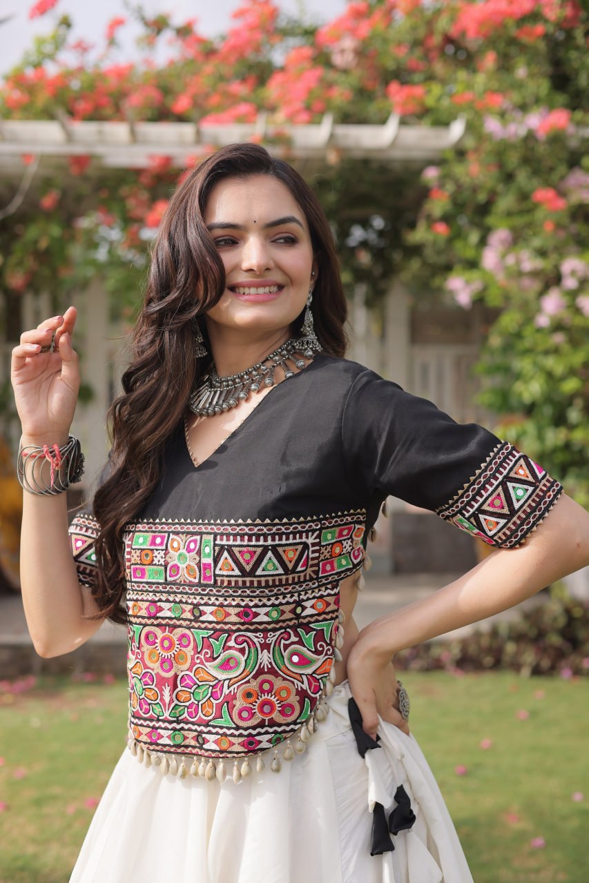 Designer Kutchi Gamthi Lehenga Choli ClothsVilla