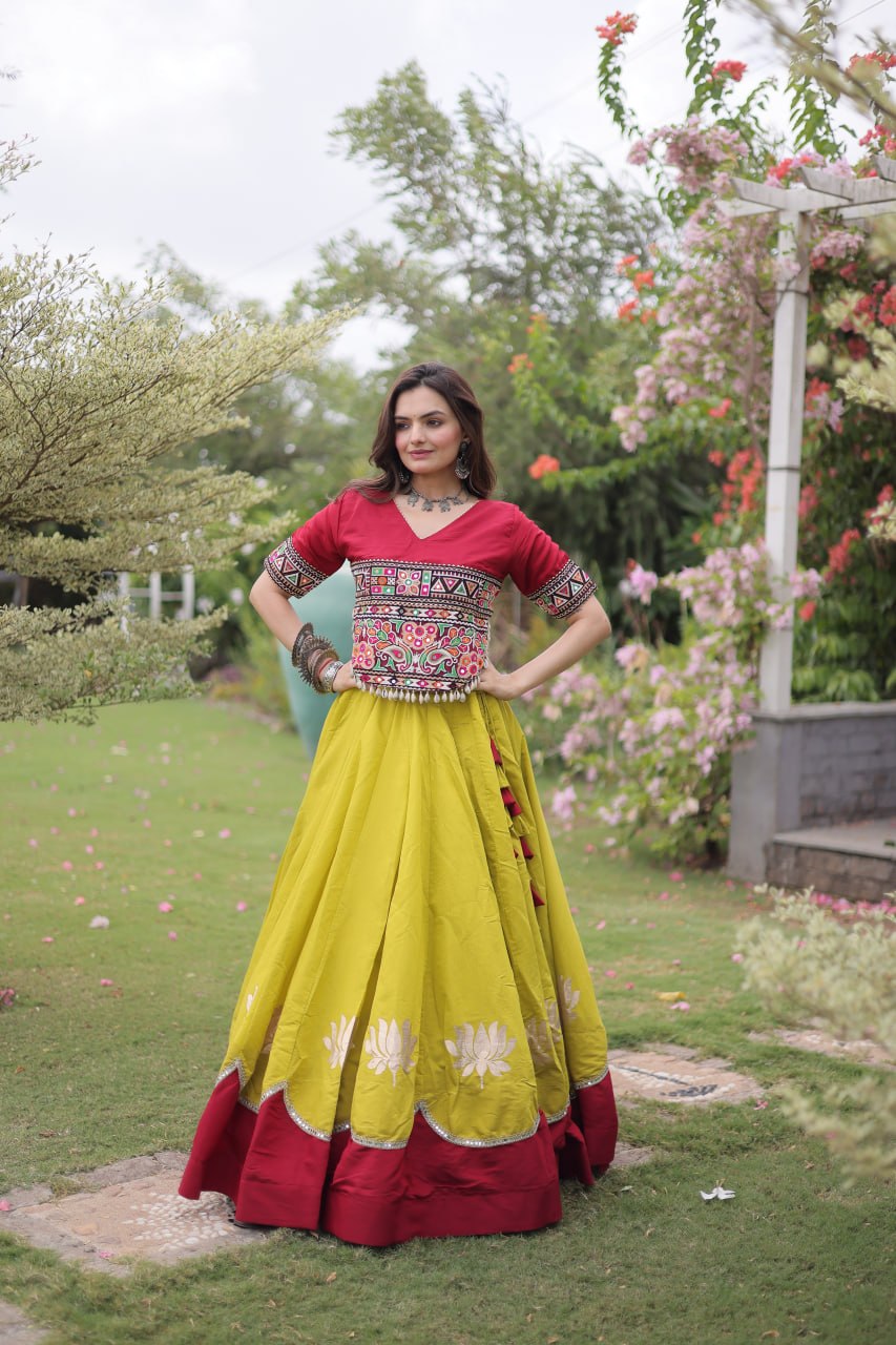 Designer Kutchi Gamthi Lehenga Choli ClothsVilla