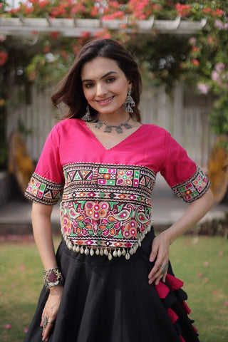 Designer Kutchi Gamthi Lehenga Choli ClothsVilla