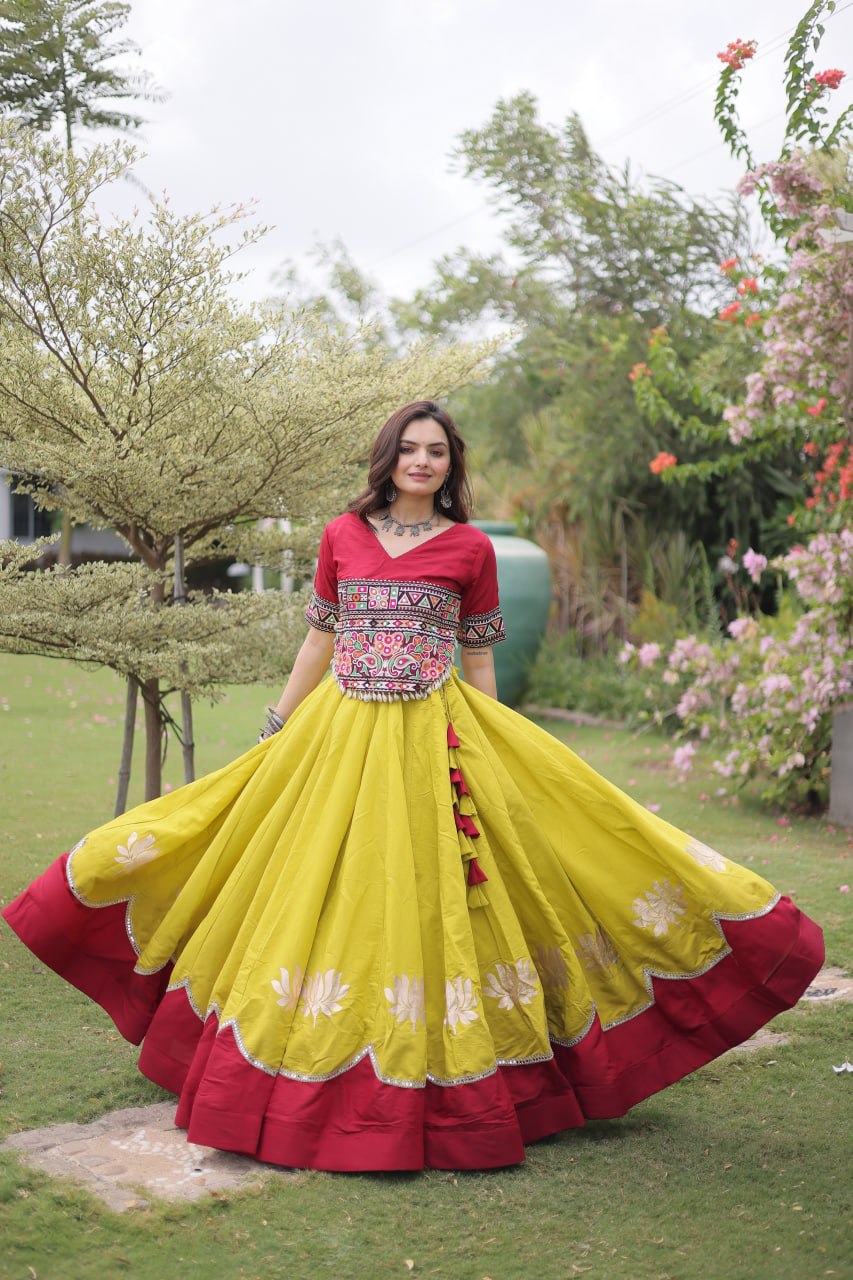 Designer Kutchi Gamthi Lehenga Choli ClothsVilla