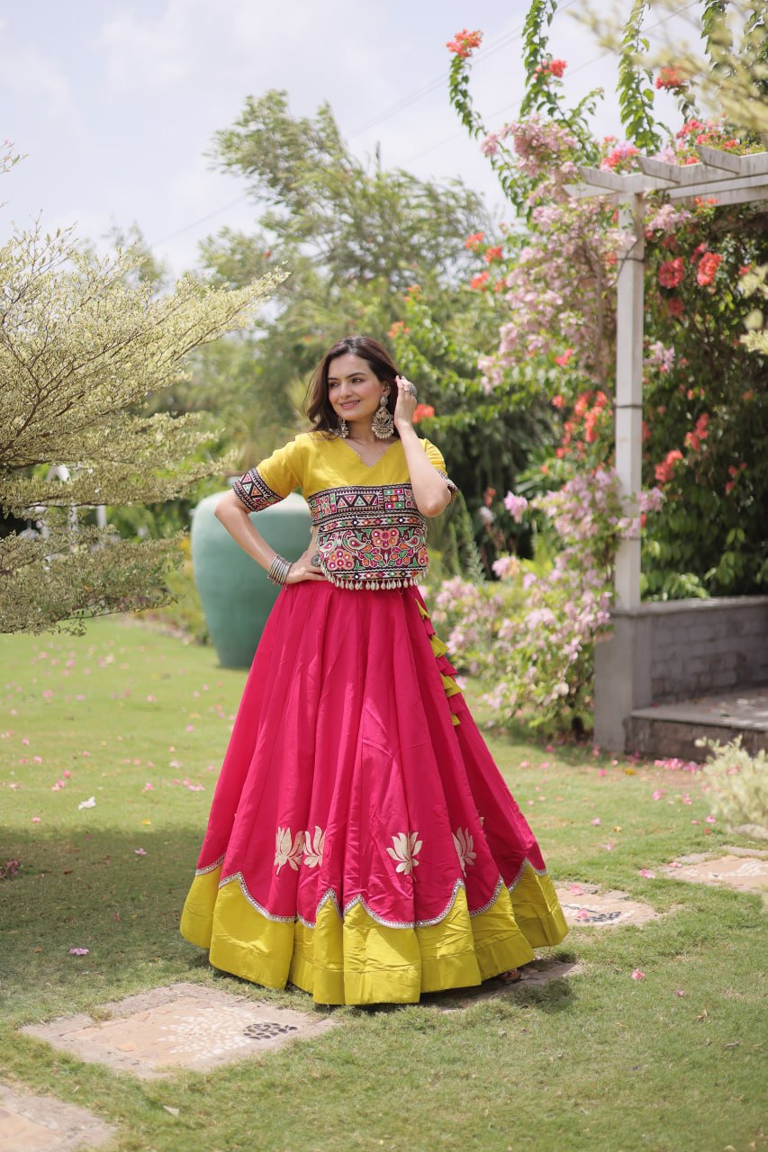Designer Kutchi Gamthi Lehenga Choli ClothsVilla