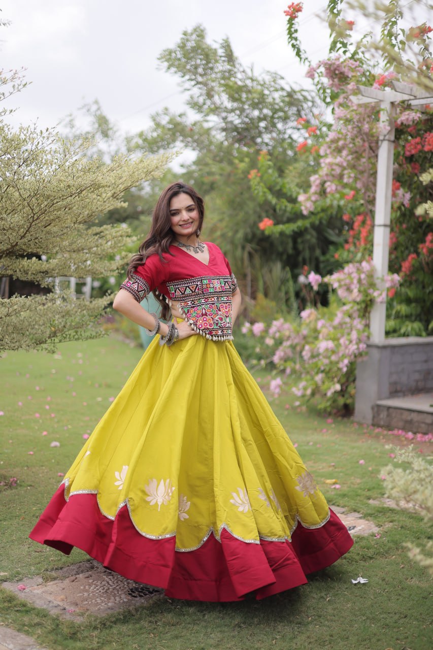 Designer Kutchi Gamthi Lehenga Choli ClothsVilla