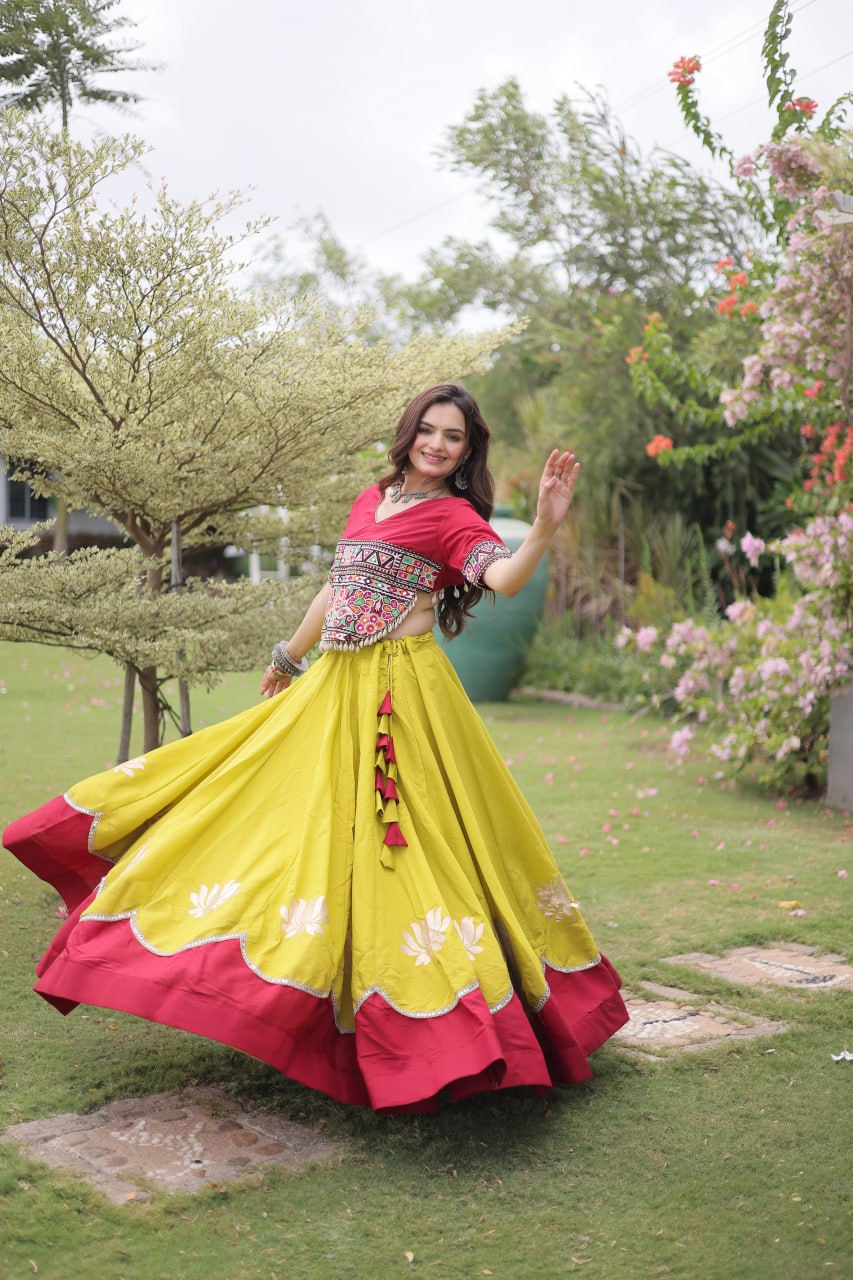 Designer Kutchi Gamthi Lehenga Choli ClothsVilla