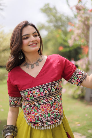 Designer Kutchi Gamthi Lehenga Choli ClothsVilla