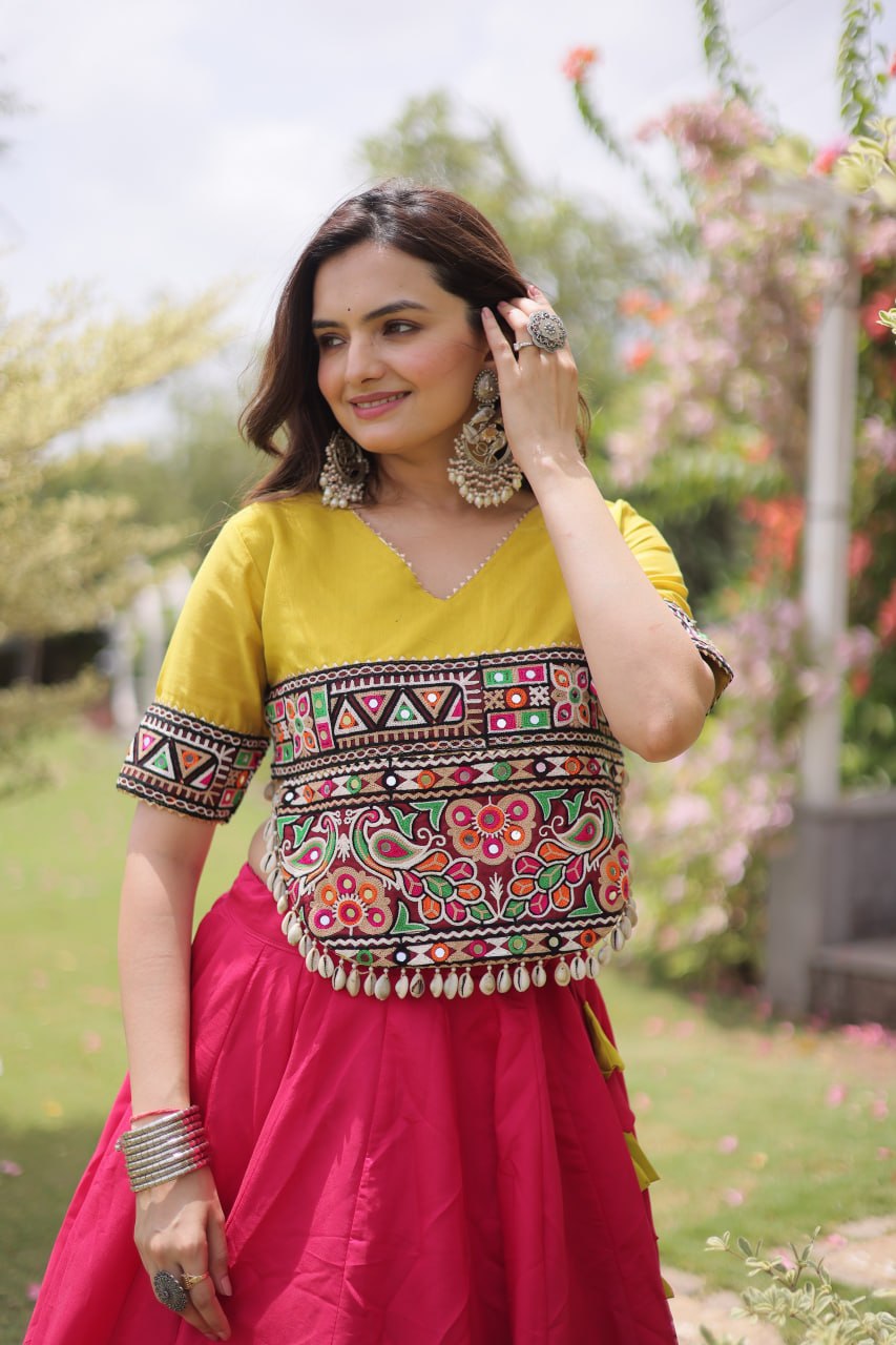 Designer Kutchi Gamthi Lehenga Choli ClothsVilla