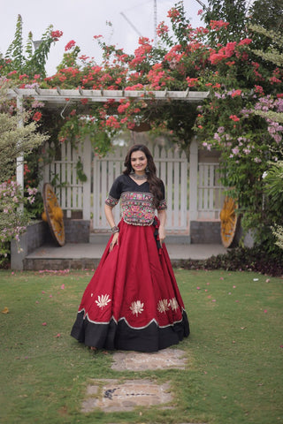 Designer Kutchi Gamthi Lehenga Choli ClothsVilla
