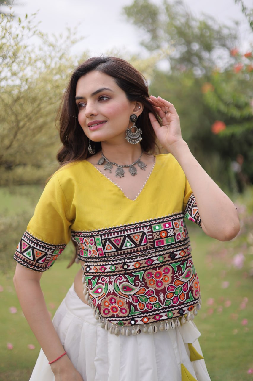 Designer Kutchi Gamthi Lehenga Choli ClothsVilla