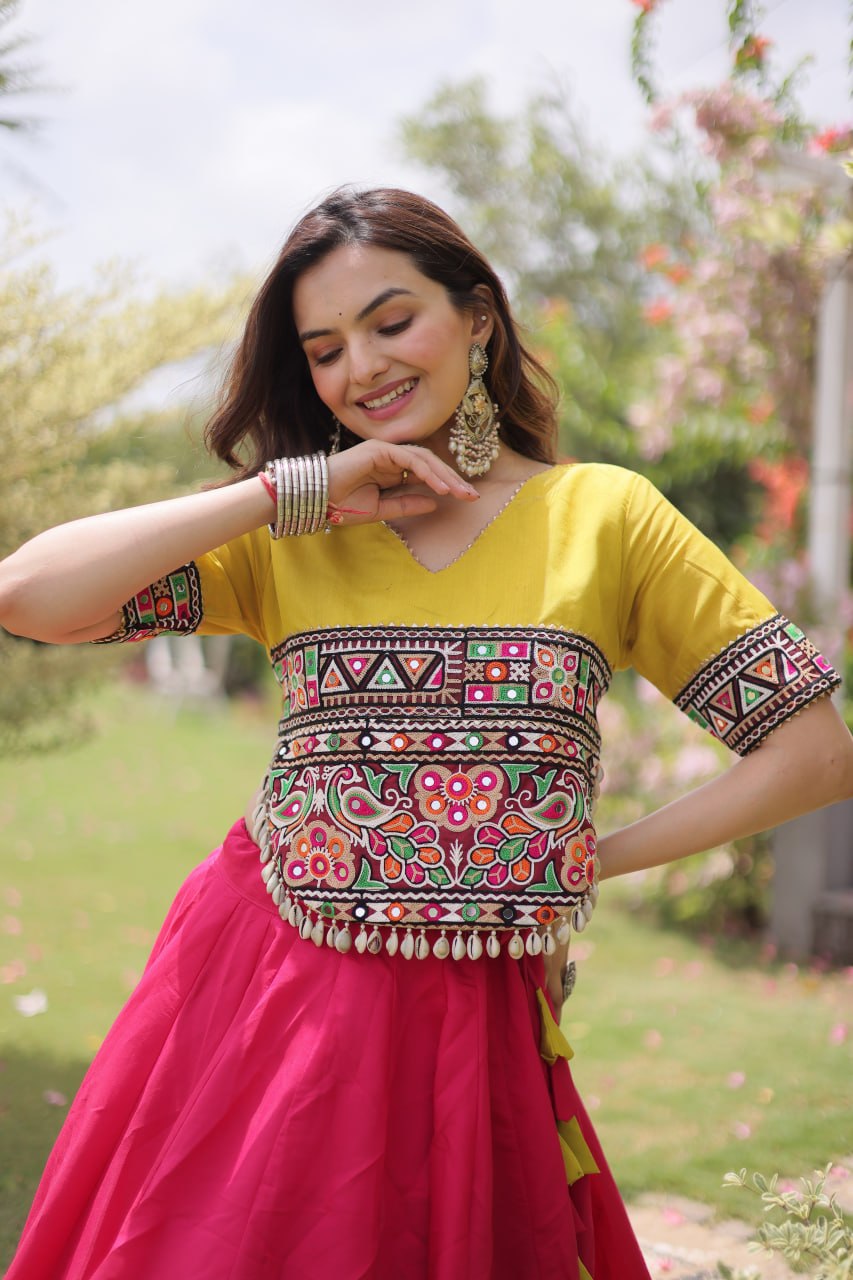 Designer Kutchi Gamthi Lehenga Choli ClothsVilla