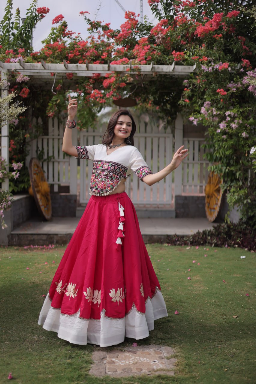 Designer Kutchi Gamthi Lehenga Choli ClothsVilla