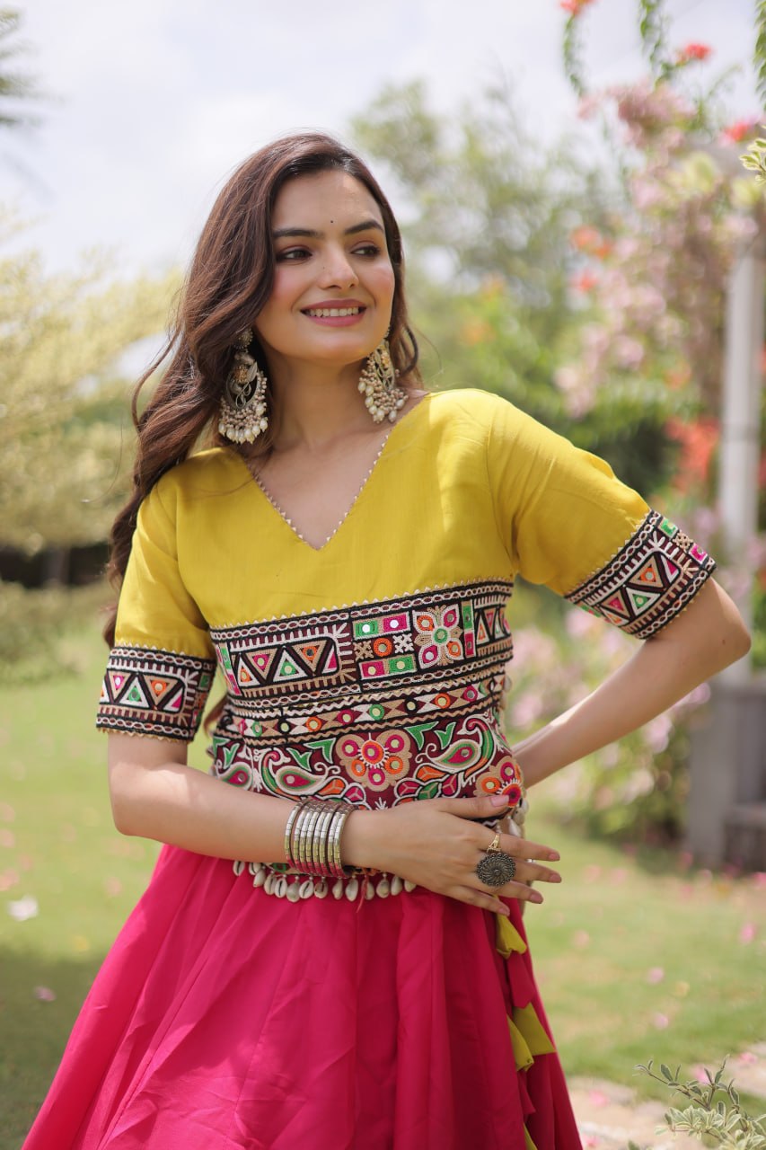 Designer Kutchi Gamthi Lehenga Choli ClothsVilla