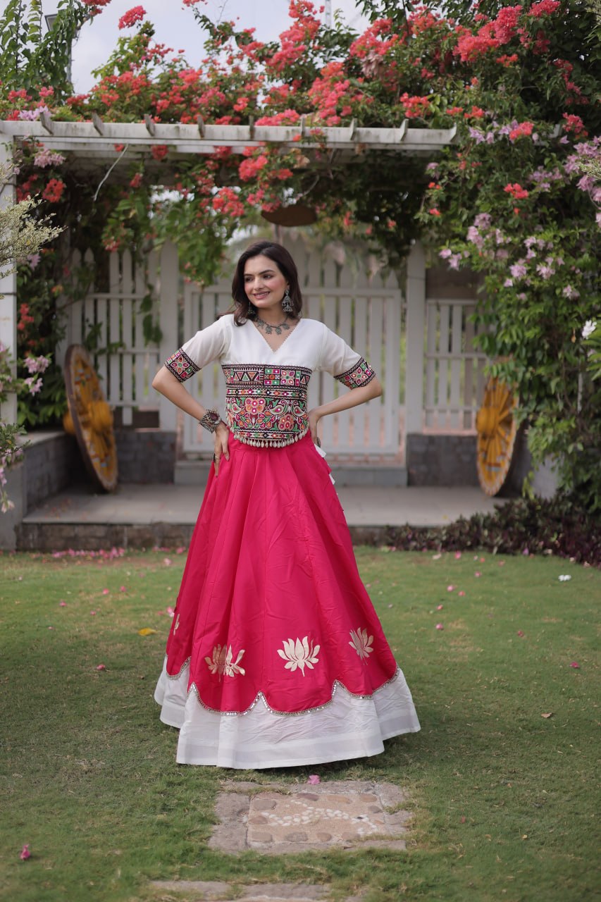 Designer Kutchi Gamthi Lehenga Choli ClothsVilla