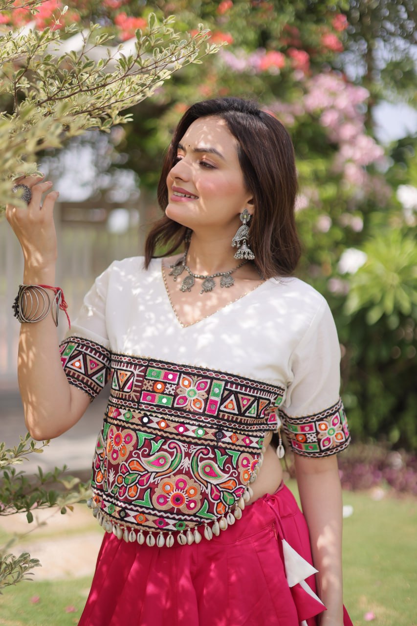 Designer Kutchi Gamthi Lehenga Choli ClothsVilla