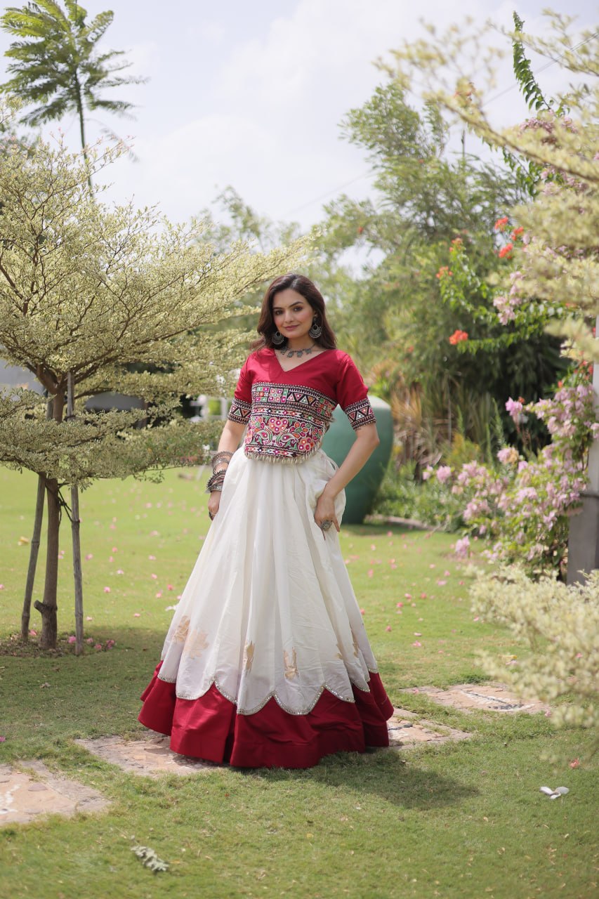 Designer Kutchi Gamthi Lehenga Choli ClothsVilla
