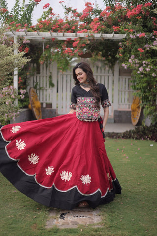 Designer Kutchi Gamthi Lehenga Choli ClothsVilla